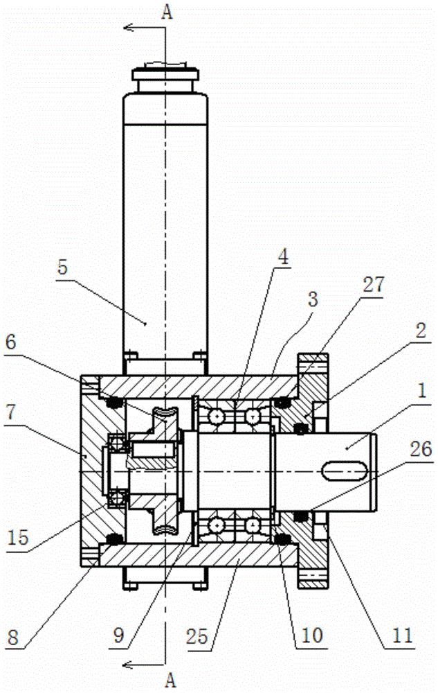 Underwater electric steering engine and rudder angle detection method