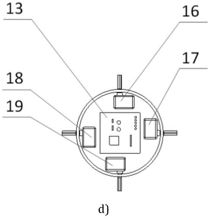 Portable underwater aerial photography remote operated vehicle and control method thereof