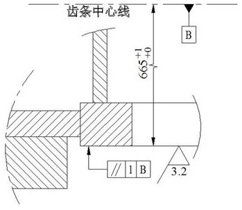 A machining method for a floating gearbox of a self-elevating multifunctional service platform