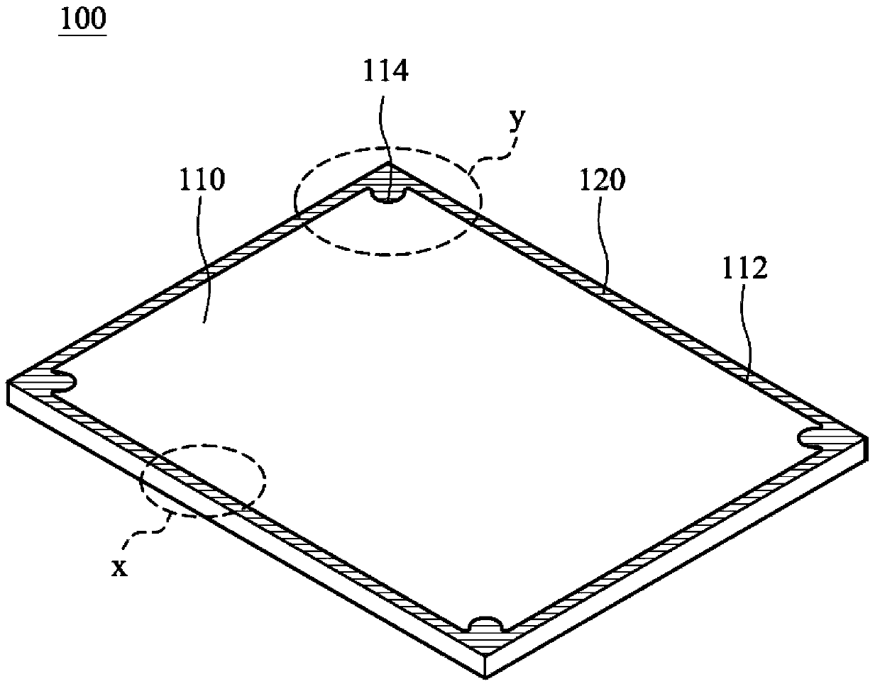 Glass reinforcing structure and manufacturing process