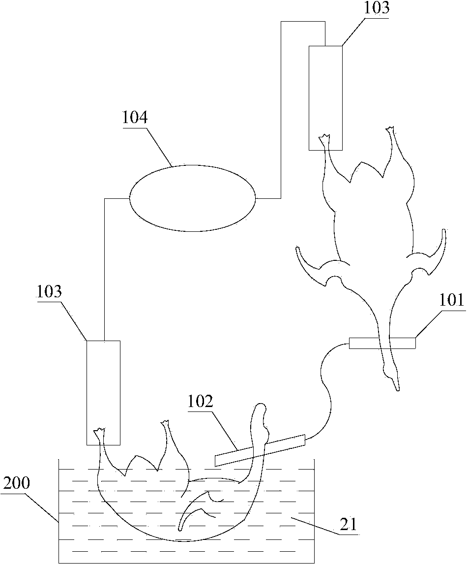 Automatic duck head hanging device, waxdip delivery system and method for waxdip delivery system