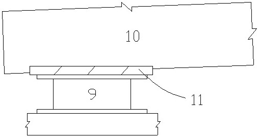 Support leveling steel plate position adjustment device and method for manufacturing prefabricated beams