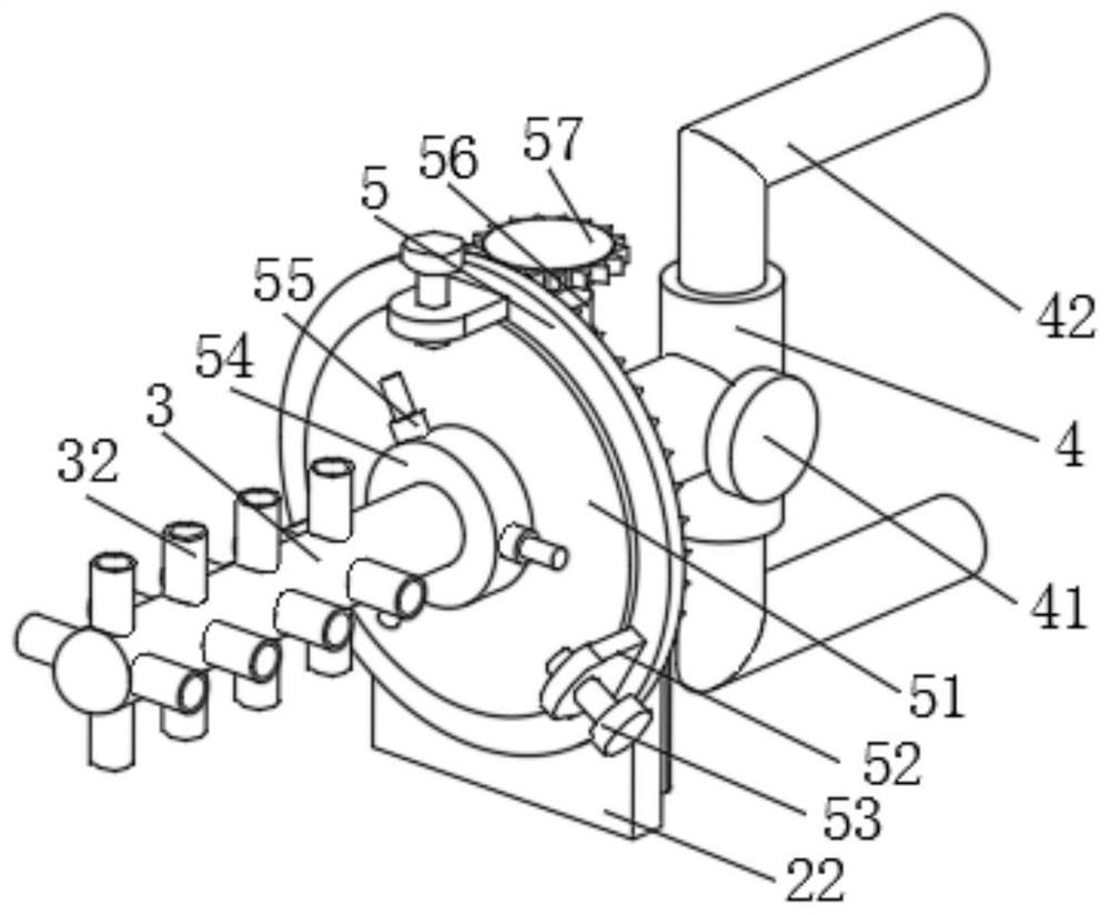 A special-shaped parts internal cleaning equipment