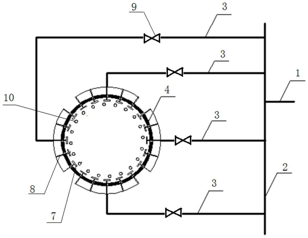 A closed ground flare system