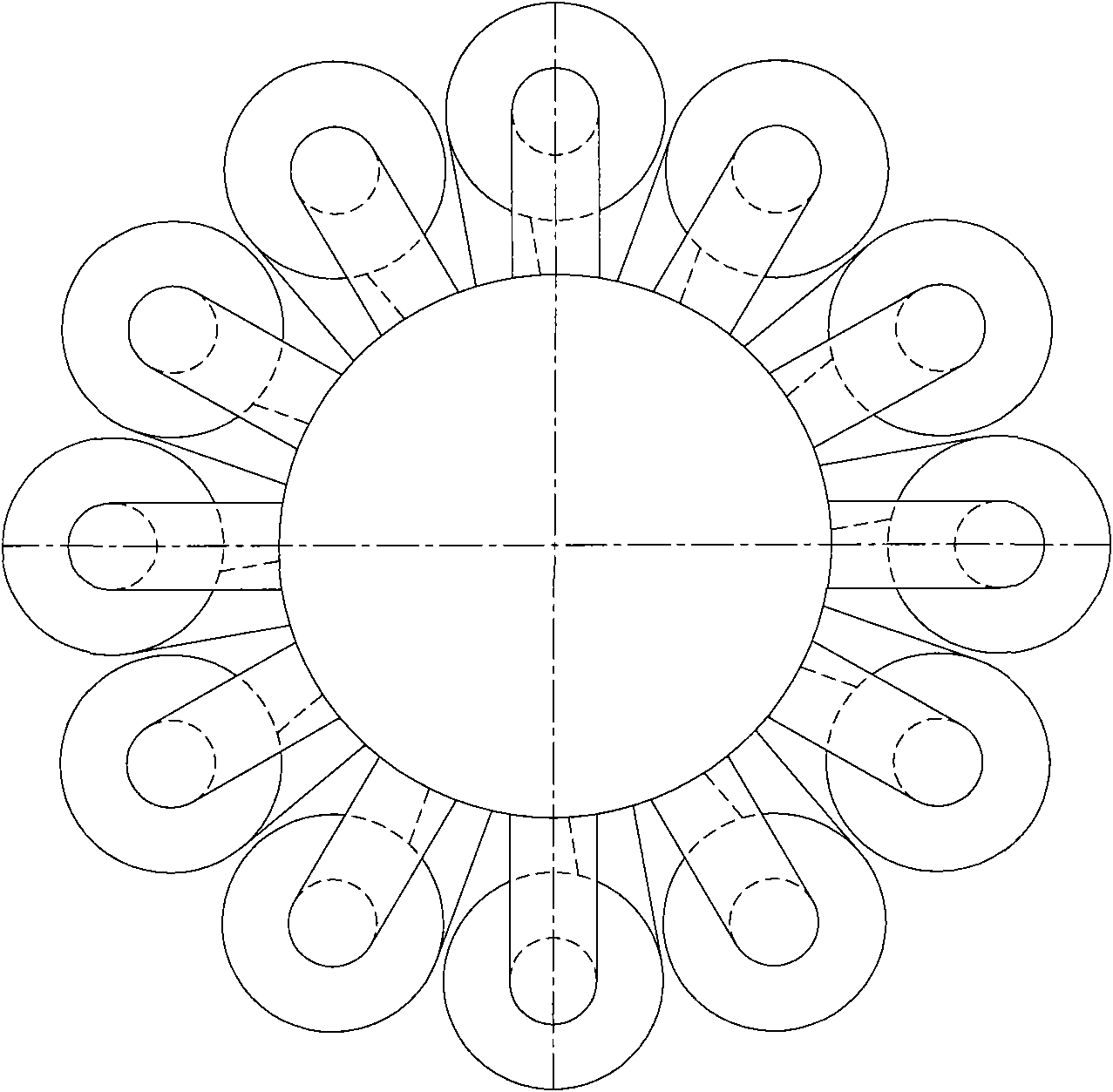 Large third-stage cyclone separator