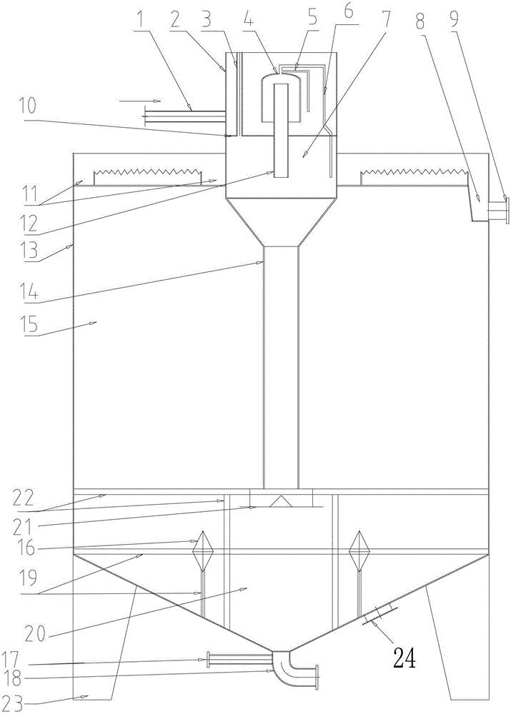 Alcohol waste pulse quick precipitator