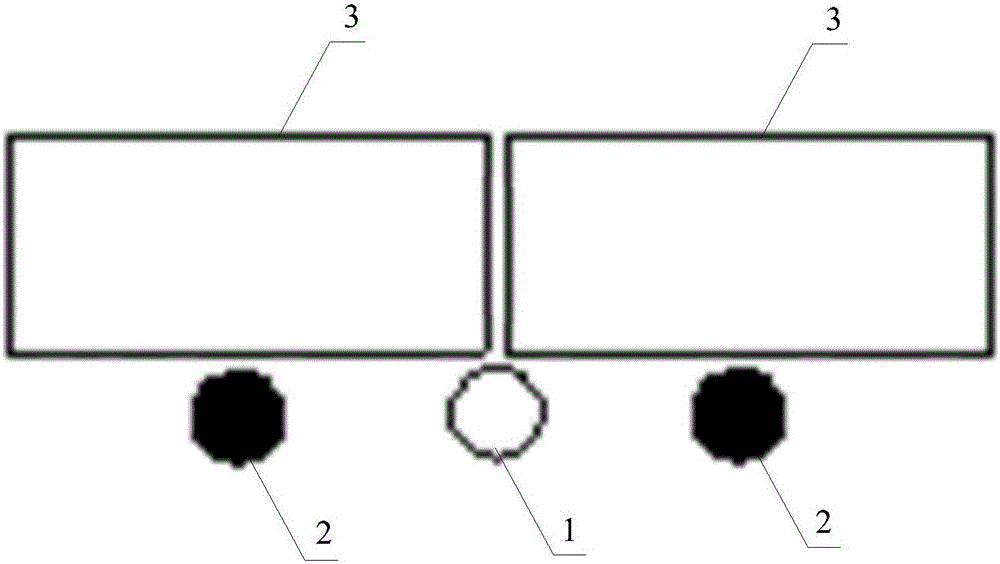 Train supporting device and train