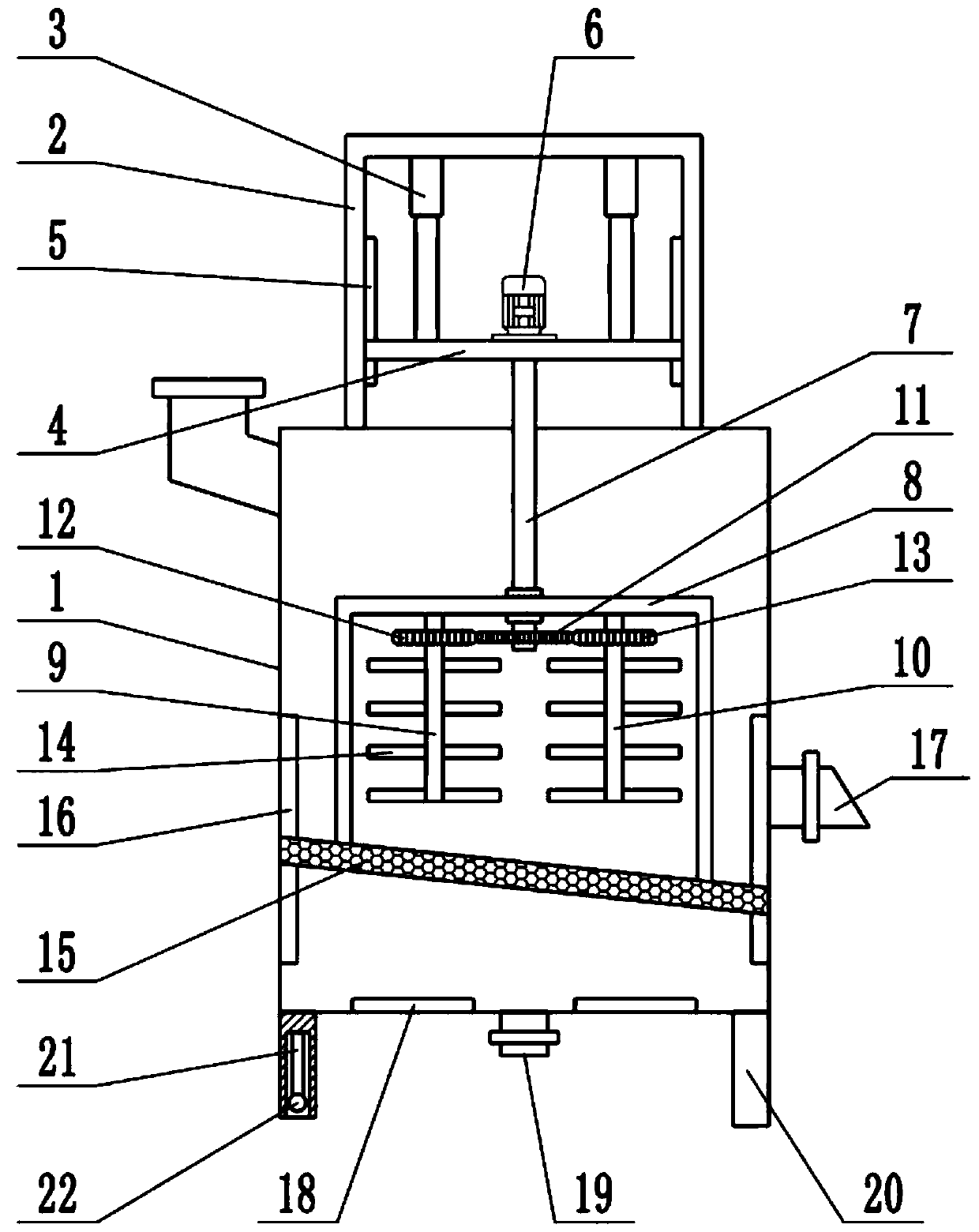 Smelting device for metal material processing