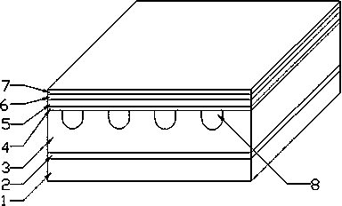 Ultraviolet-curing multi-layer sound insulated type reinforced wood floor with padding bar