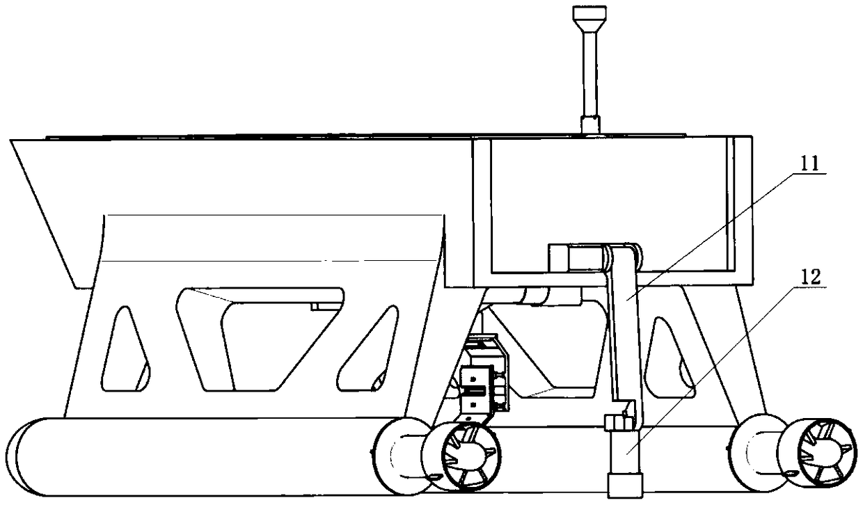 Docking system and docking method of unmanned ship and AUV (Autonomous Underwater Vehicle)