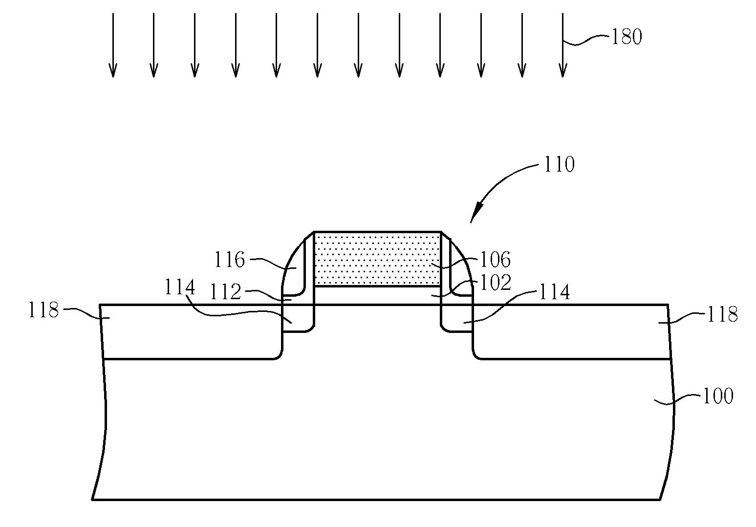 Method for manufacturing a mos transistor