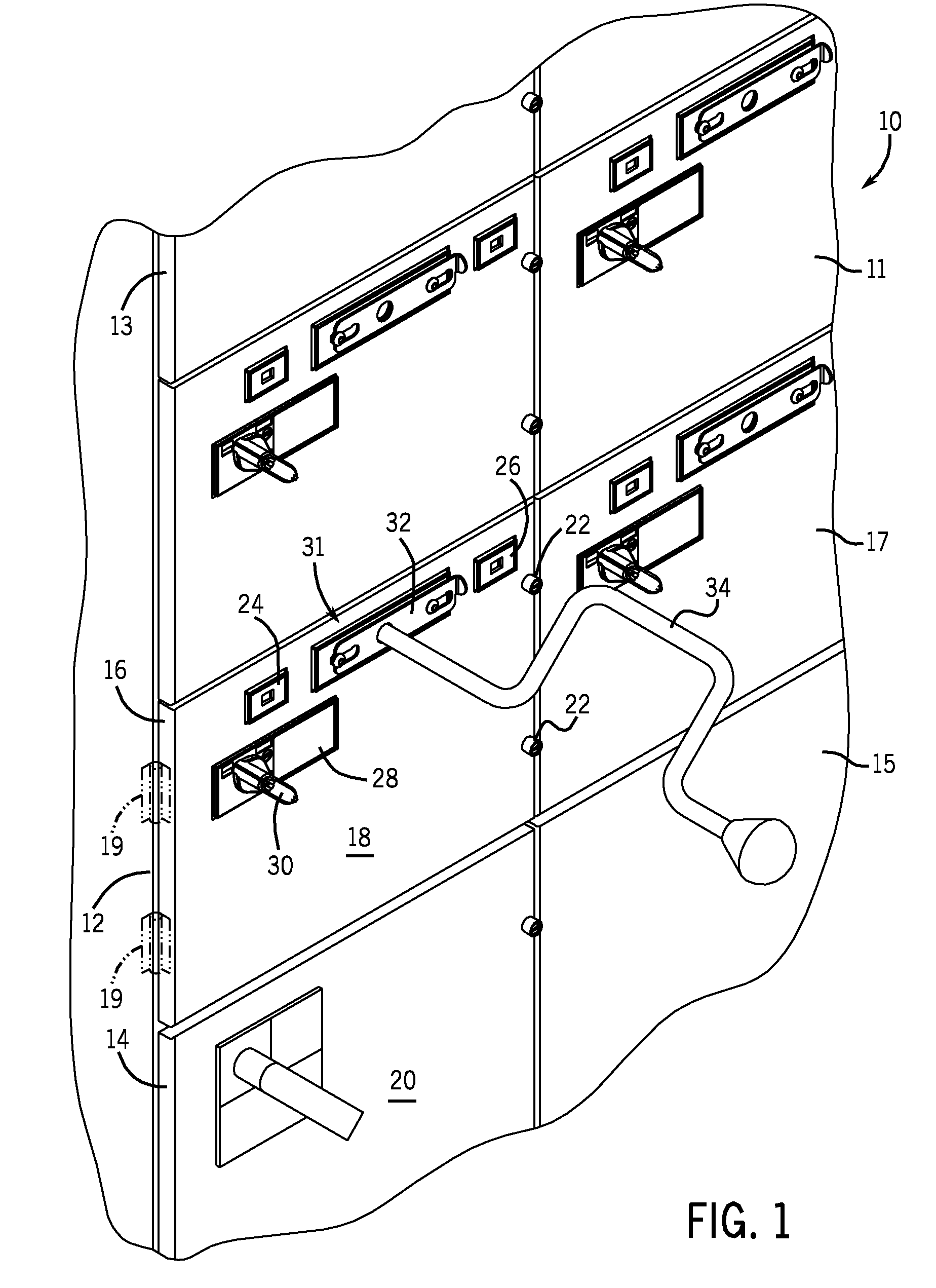 Motor control center subunit having moveable line contacts and method of manufacture