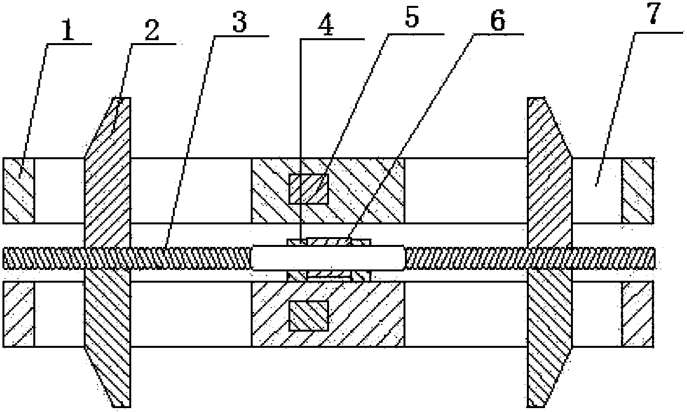 Novel traction lever structure of pressure machine