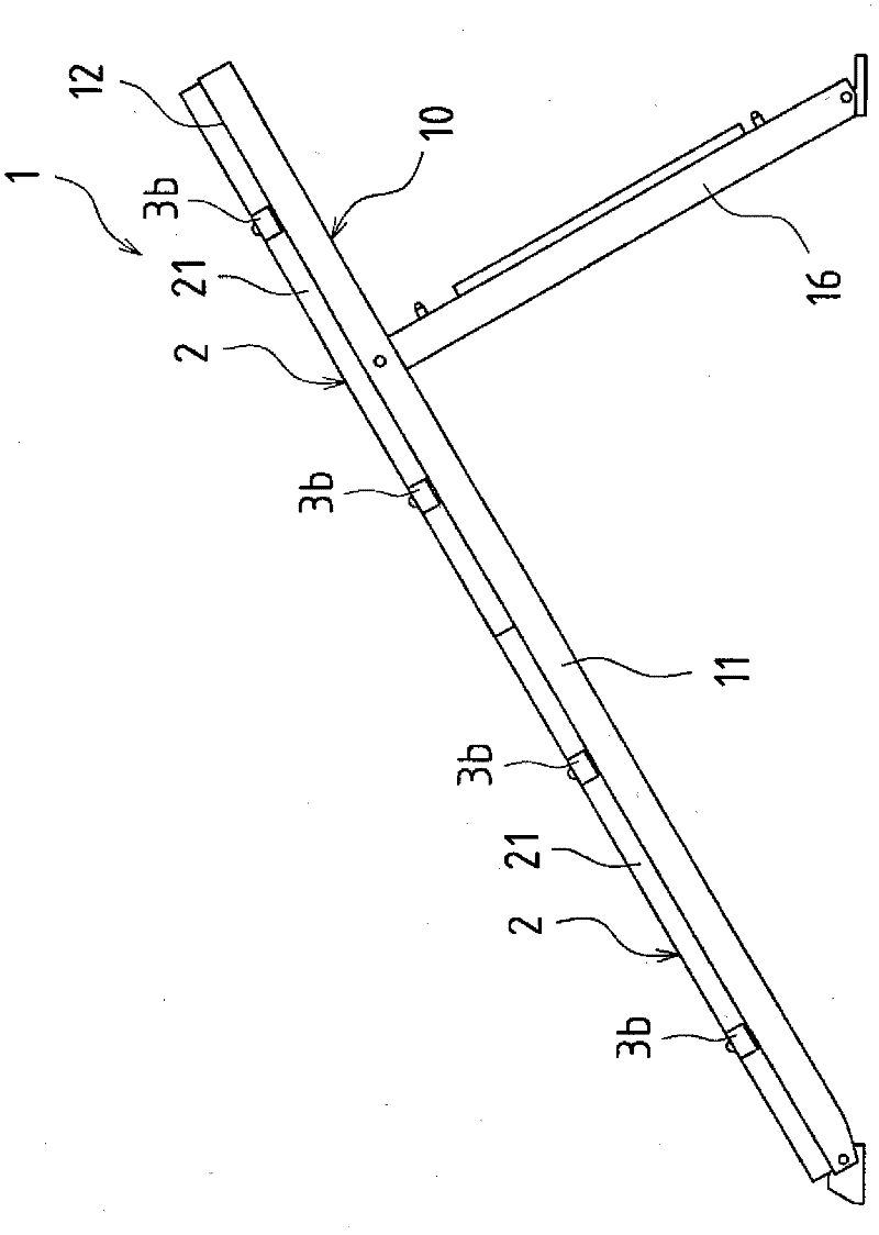 Mount for solar cell module, and photovoltaic power generation system using the mount