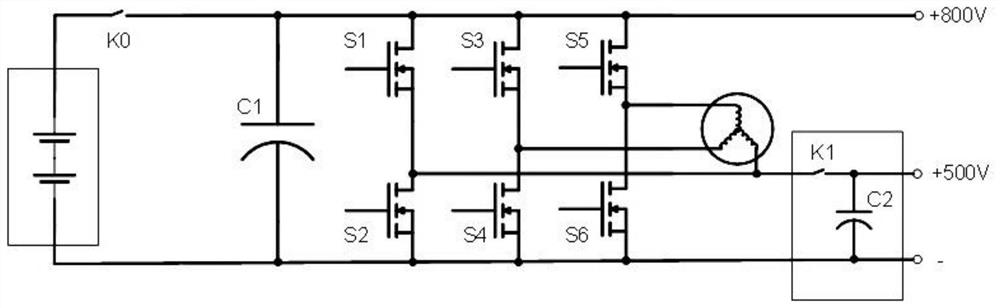 High-voltage direct-current charging circuit and method for electric vehicle