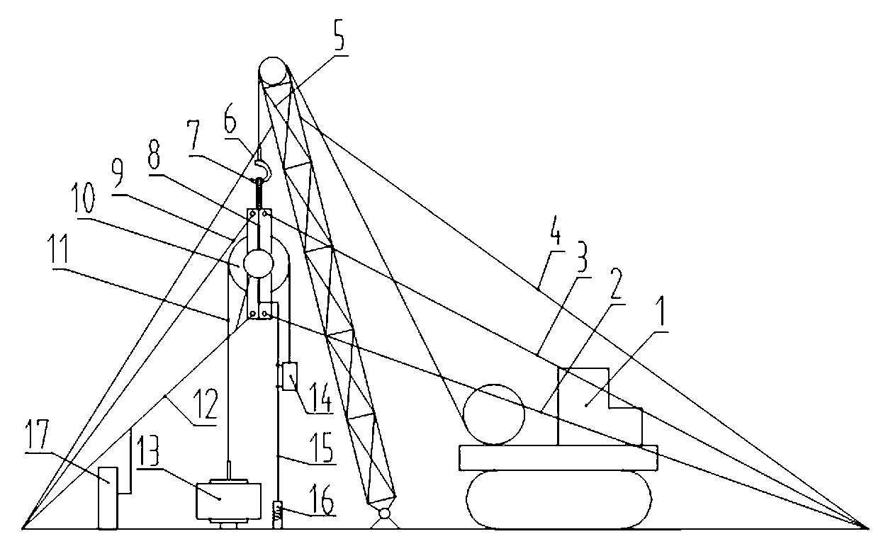 Liquid pumping and discharging method and ground pumping system of exploratory well oil testing suspension type automatic pump