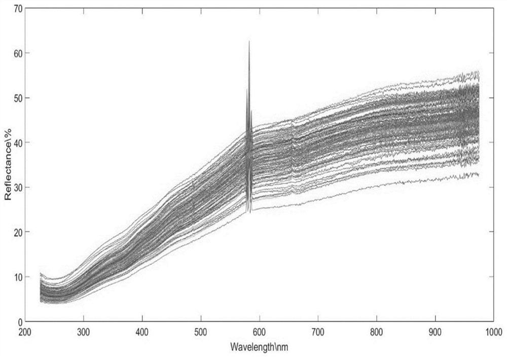 Offshore sediment particle size classification method based on spectrum technology