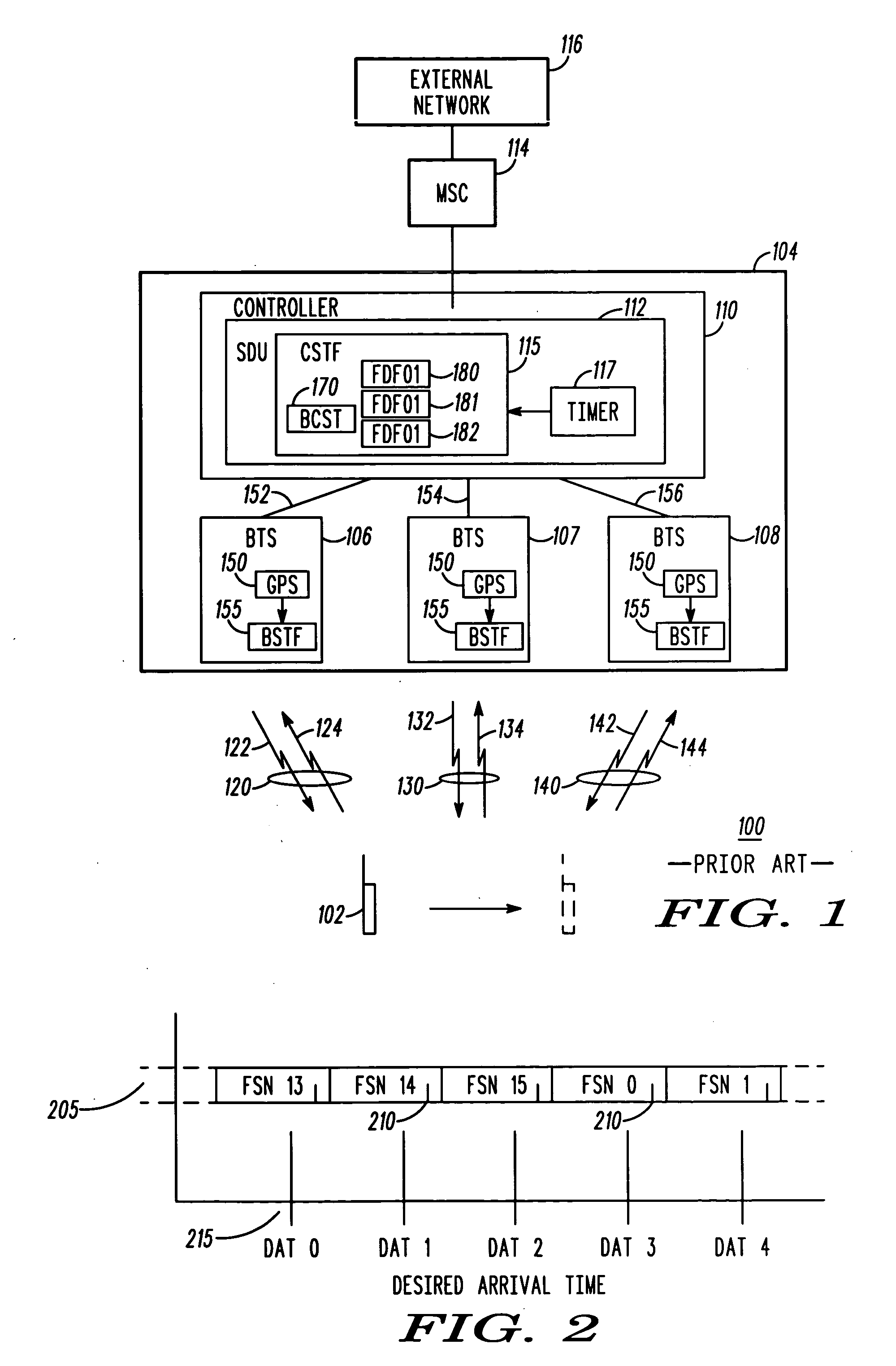 Timing compensation method and means for a terrestrial wireless communication system having satelite backhaul link