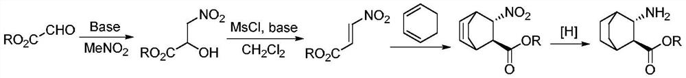 A method for synthesizing (2s, 3s)-3-amino-bicyclo[2.2.2]octane-2-carboxylate