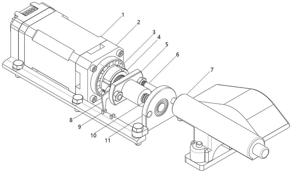 Two-wheeled vehicle line control braking structure