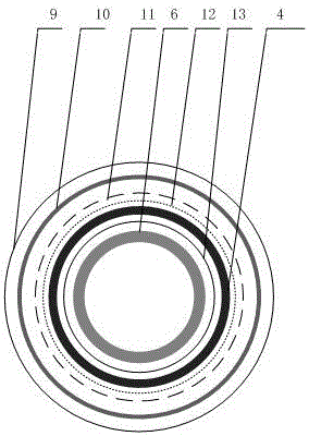 Microwave curing method and device for composite shaft parts