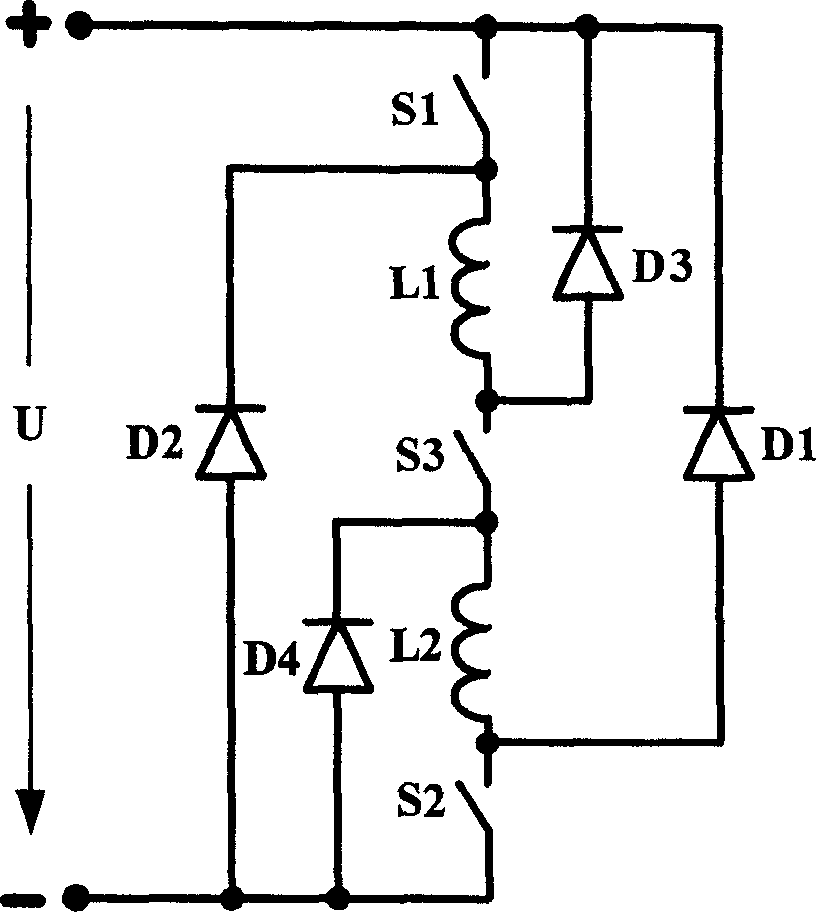 Three-switch type power converter