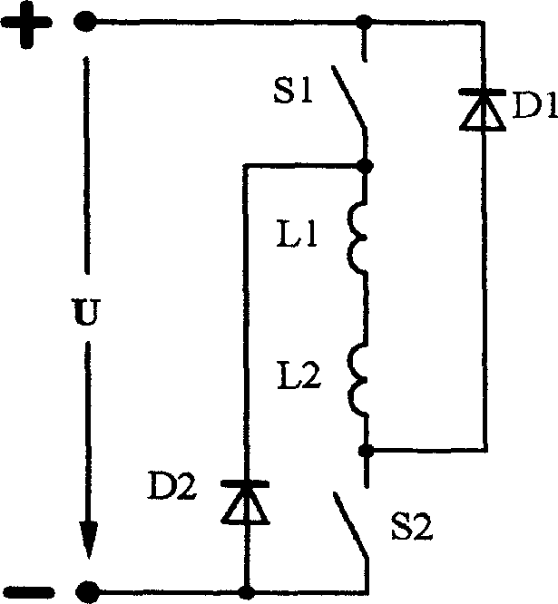 Three-switch type power converter