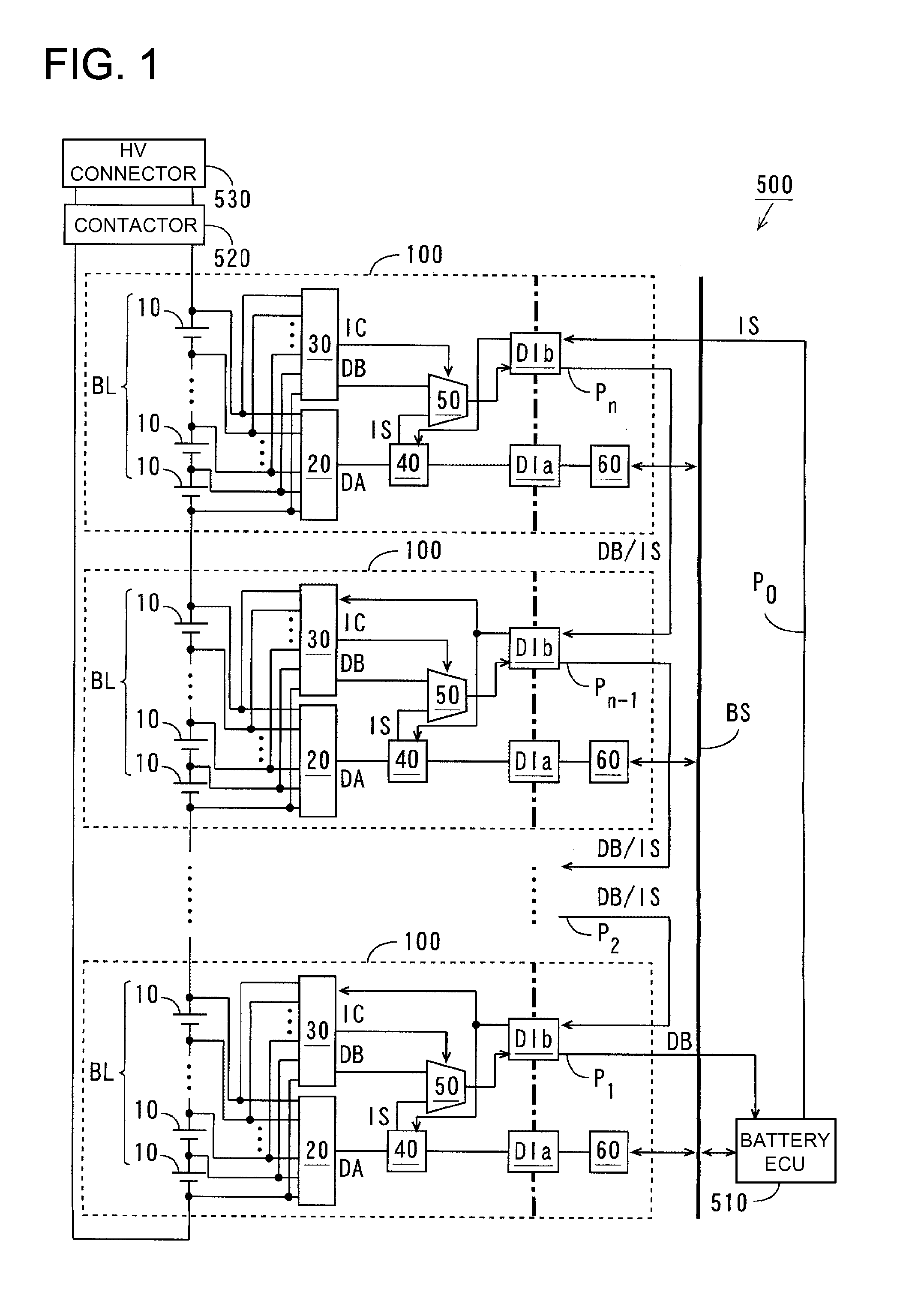 Battery system, electric vehicle, mobile unit, electric power storage device and power supply device