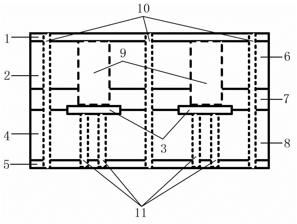 Integrated waveguide filter of medium loaded foldable substrate