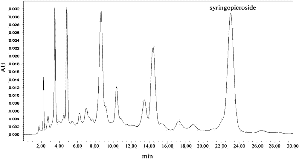 Preparation methods and applications of high-purity total iridoid glycoside extract from folium syringae and preparations of high-purity total iridoid glycoside extract from folium syringae