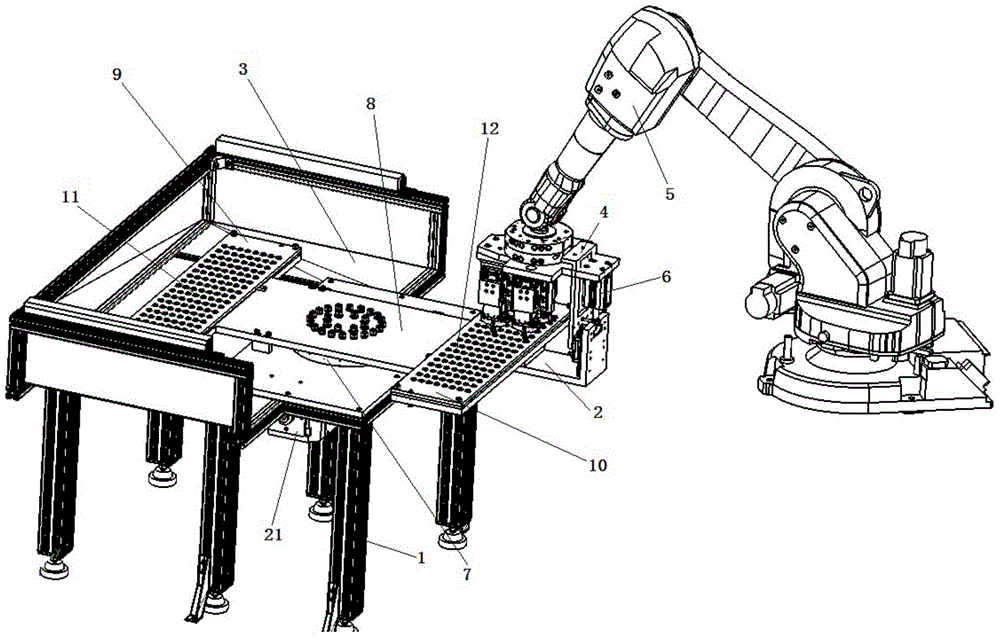 A device for on-line installation of automotive windshield metal studs