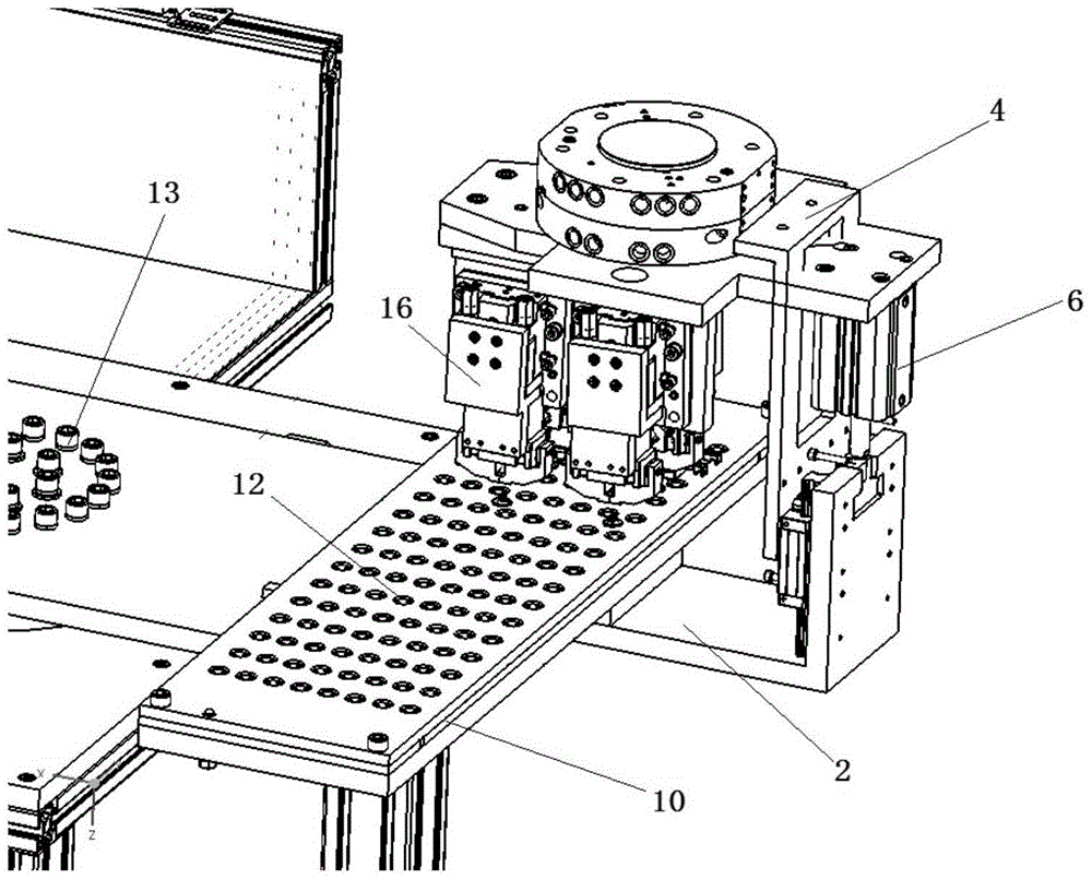 A device for on-line installation of automotive windshield metal studs
