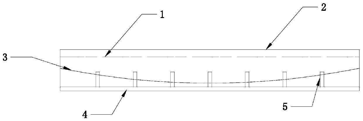 Bending-resistant prefabricated concrete pavement structure with steel fibers laid on upper layer and lower layer