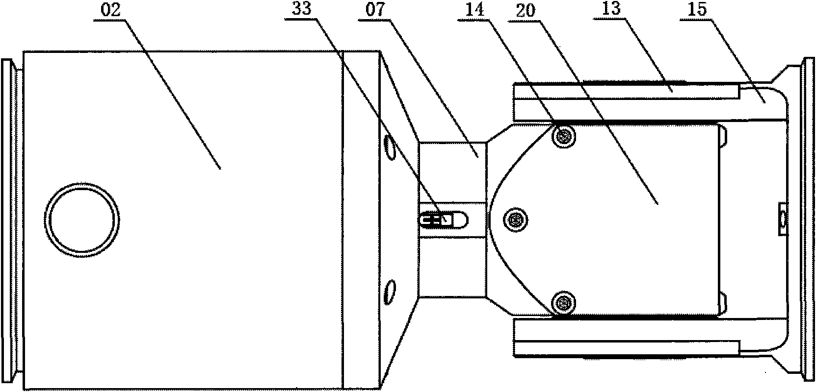 Rotating and swinging joint module of robot of single degree of freedom