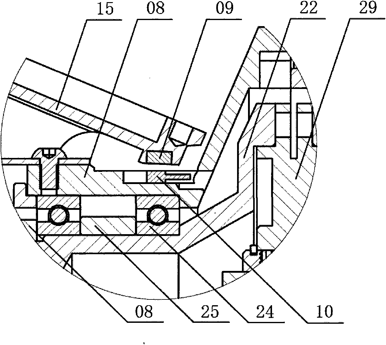 Rotating and swinging joint module of robot of single degree of freedom