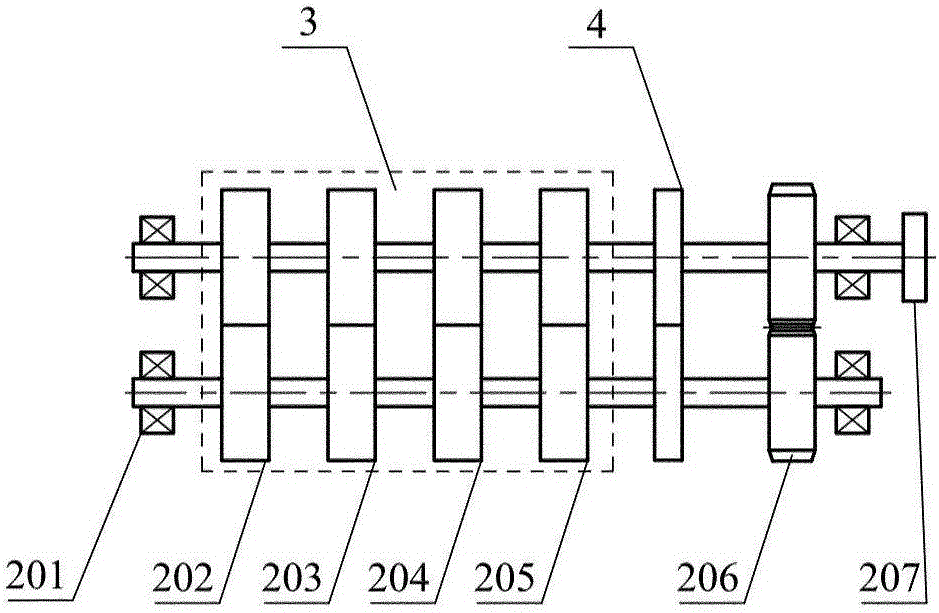 Claw type engine generating device used for geothermal power generation