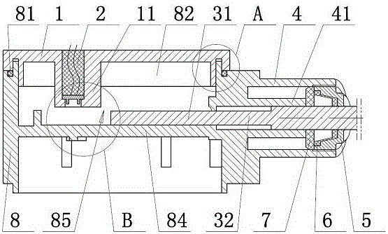 Device for detecting valve opening in-place of gas meter based on photoelectric reflection technology