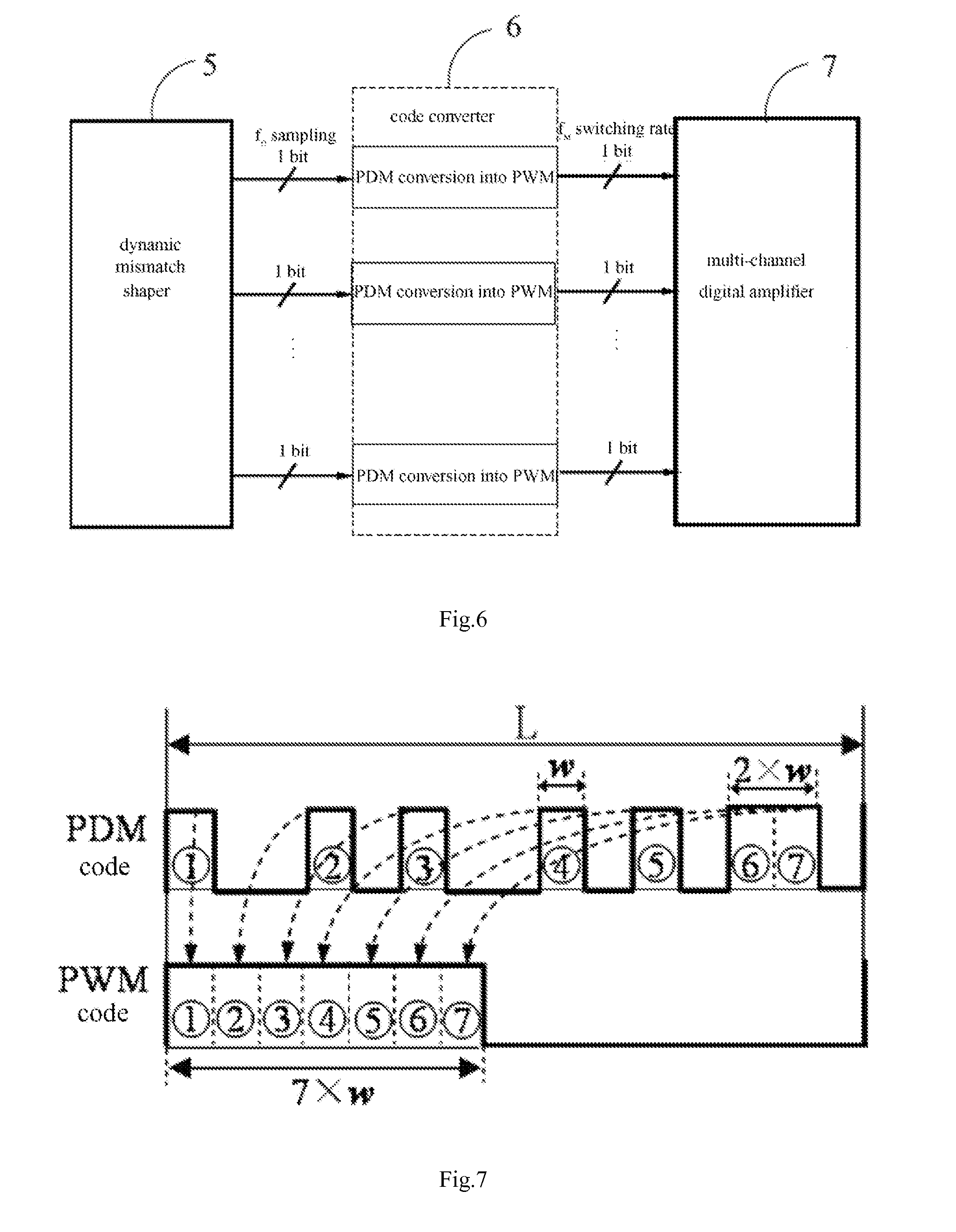 Method and Device for Driving Digital Speaker Based on Code Conversion