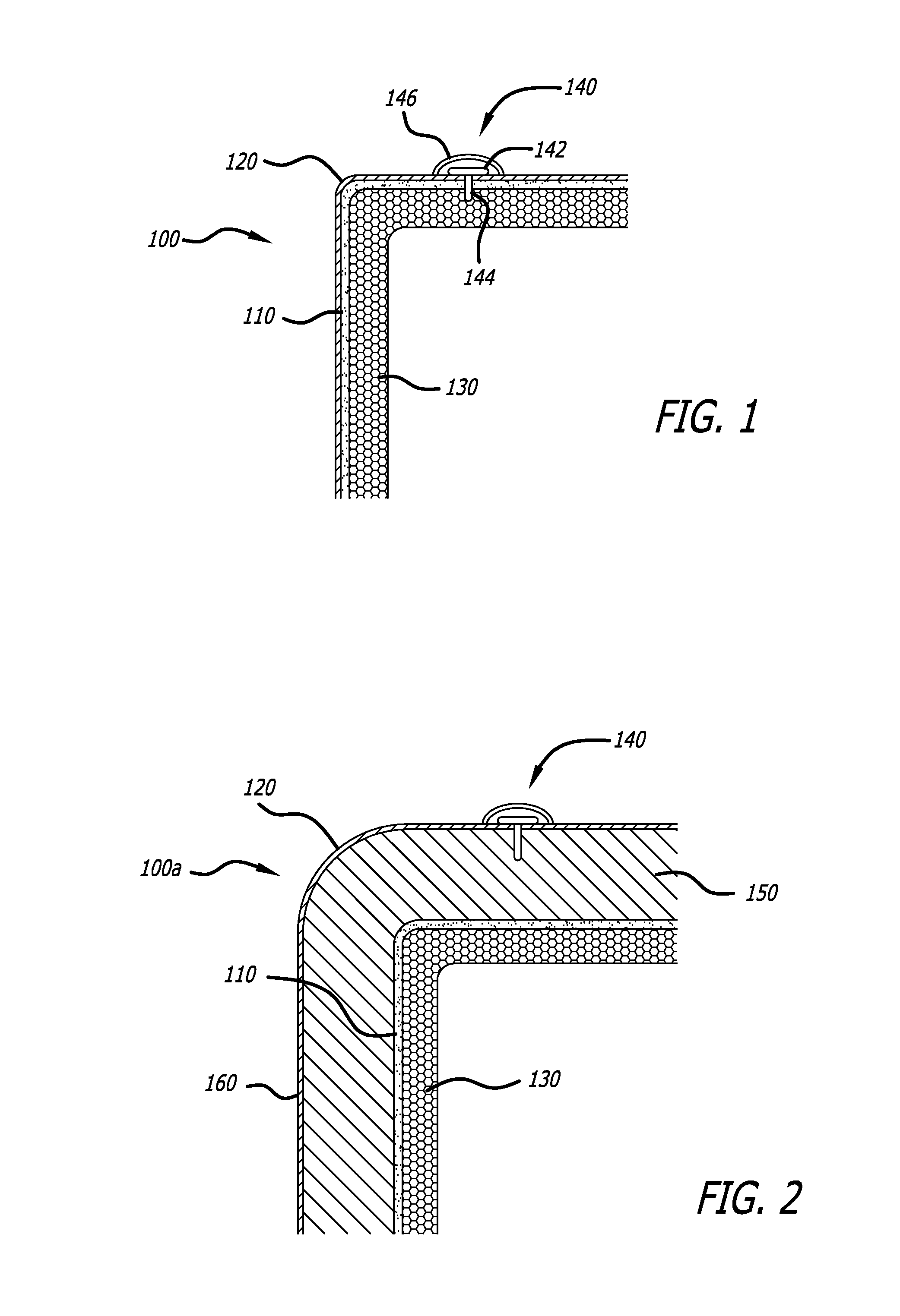 Aircraft monument with improved thermal insulation and acoustic absorption