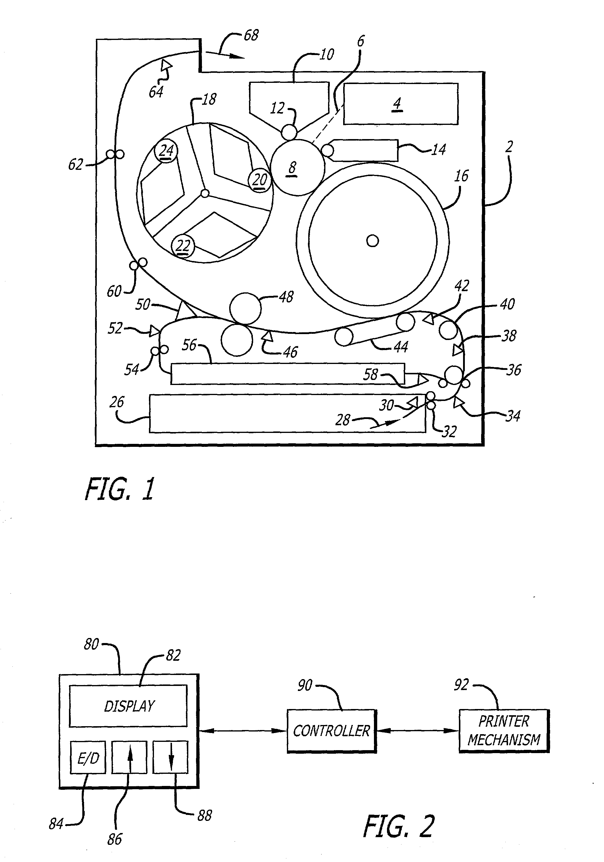 Method and apparatus for halting a printing device at a predetermined instant