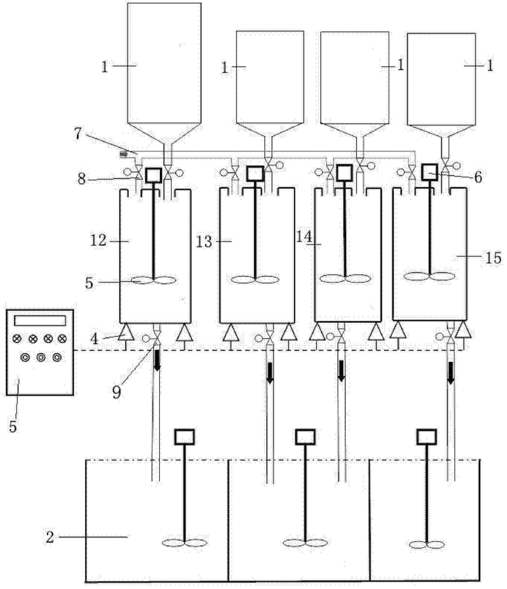 Automatic dosage device for wet flue gas desulfurization waste water drug and automatic dosage method