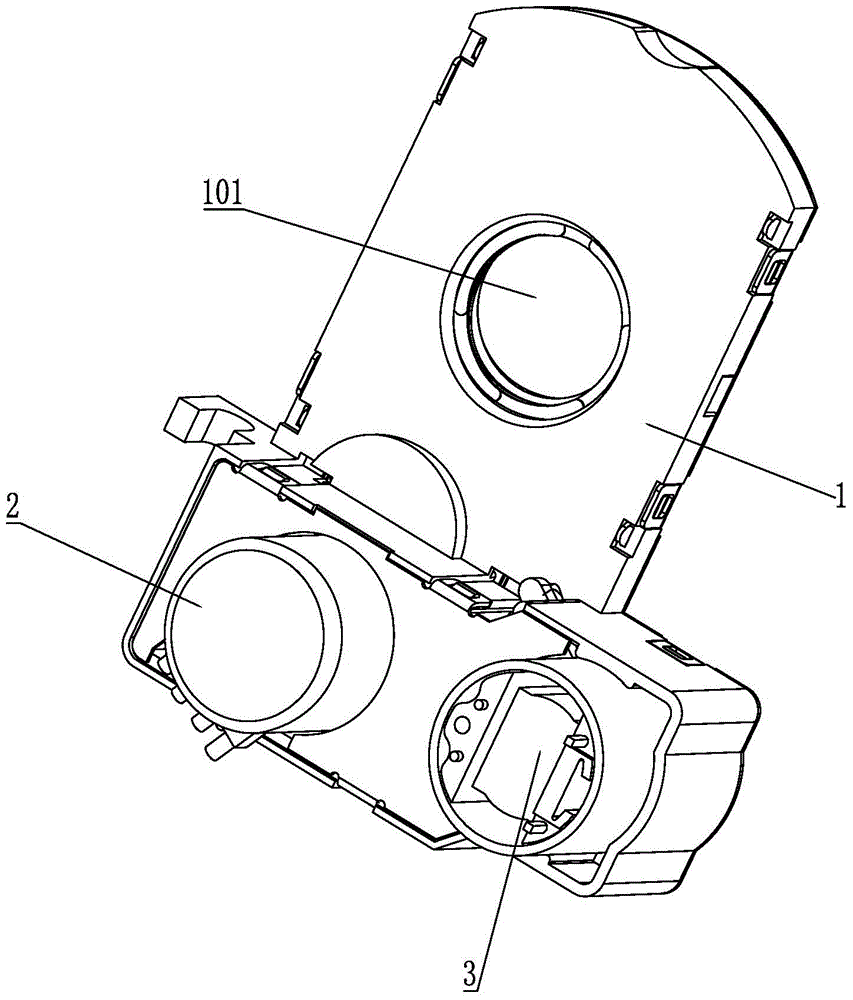 A multi-leaf aperture adjustment device with filter switching