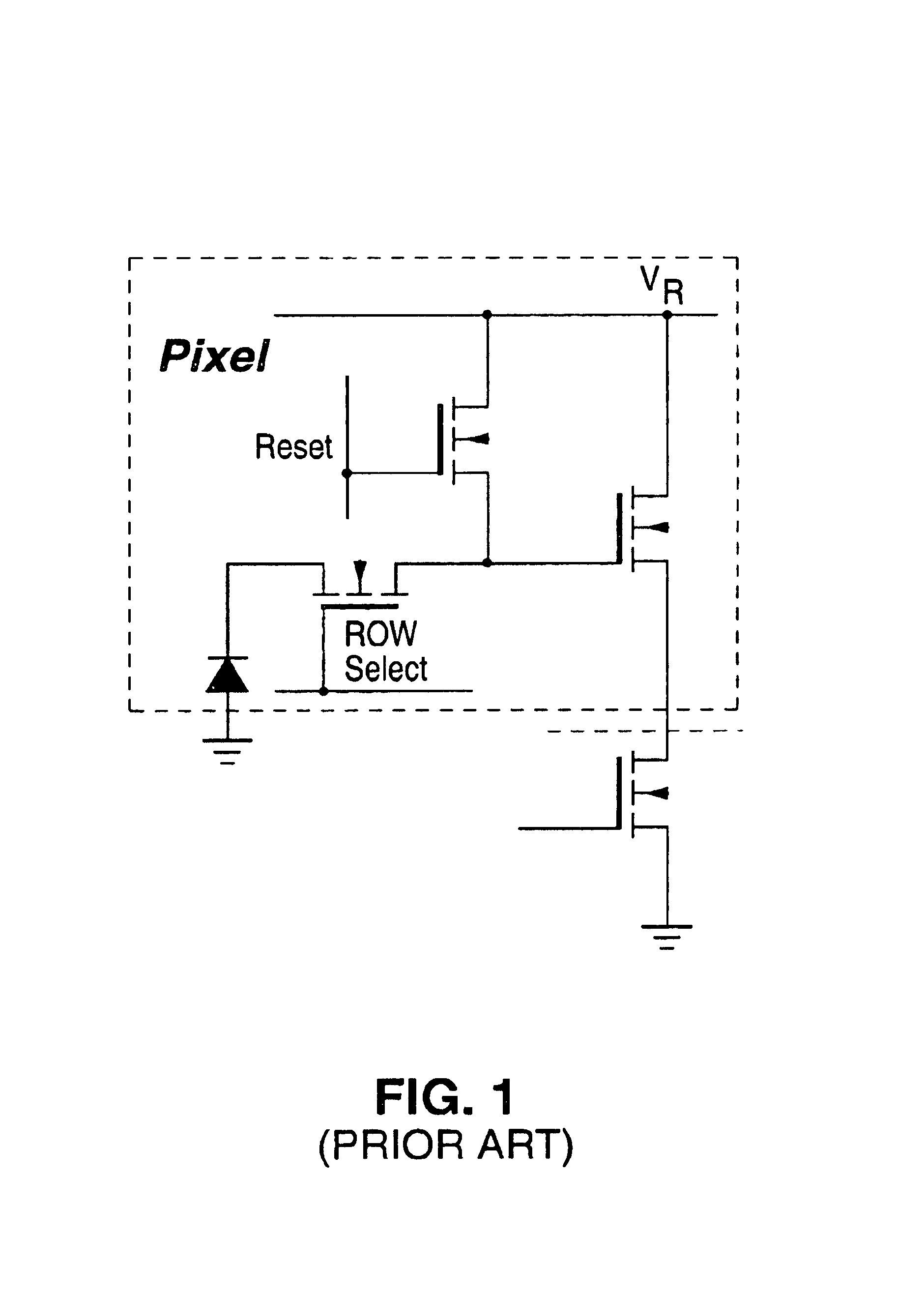 Compact active pixel with low-noise image formation