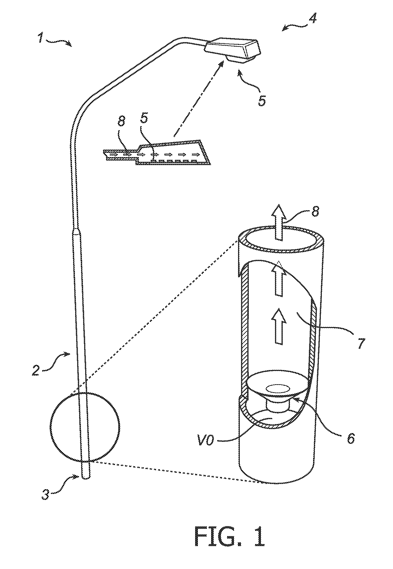 Lighting device with pulsating fluid cooling