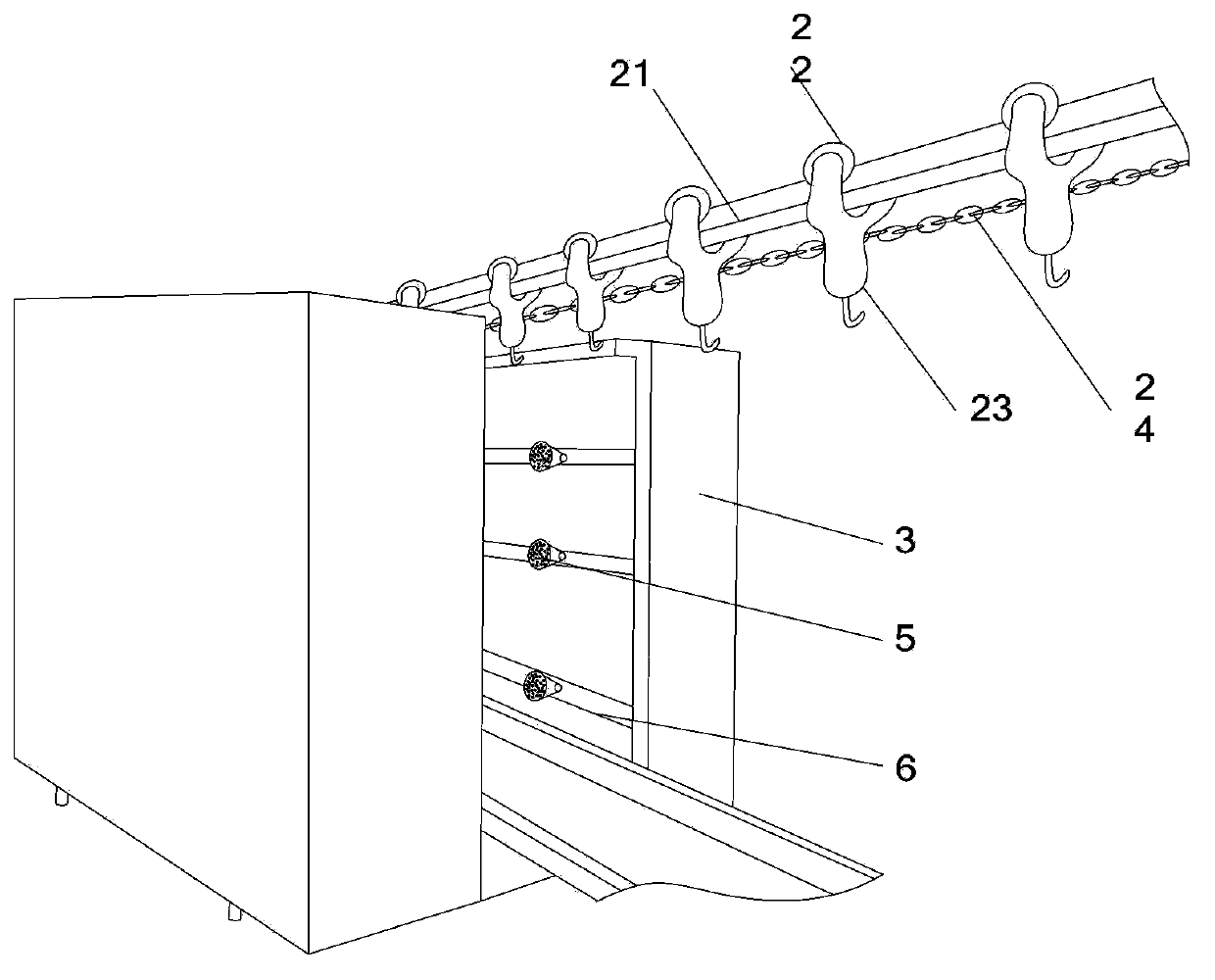 Chain type conveying and spraying all-in-one machine for roast duck preparation process