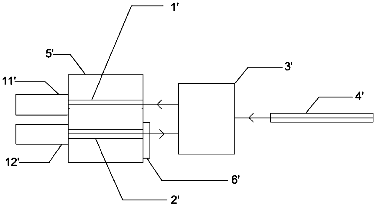 Assembly capable of replacing beam expanding optical fiber and preparation method thereof