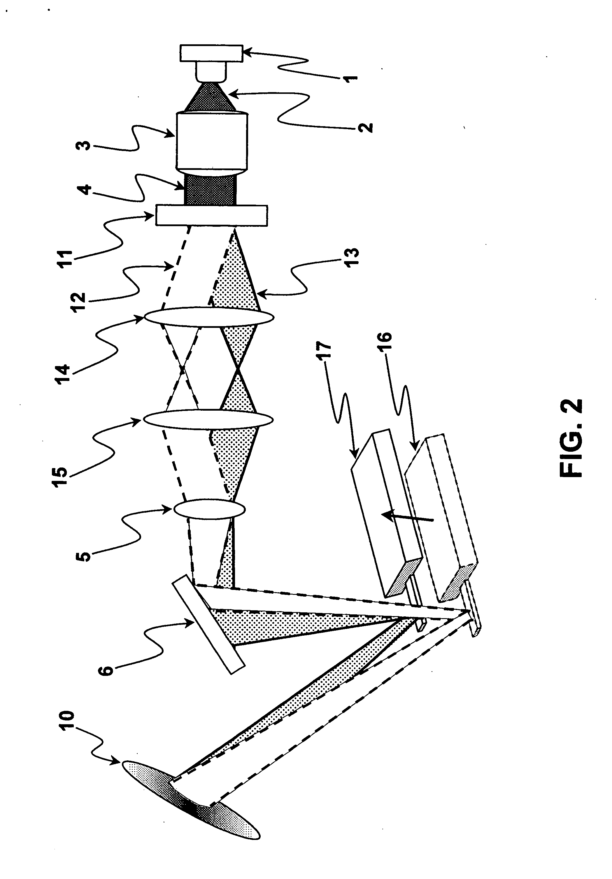 Diffractive optical position detector