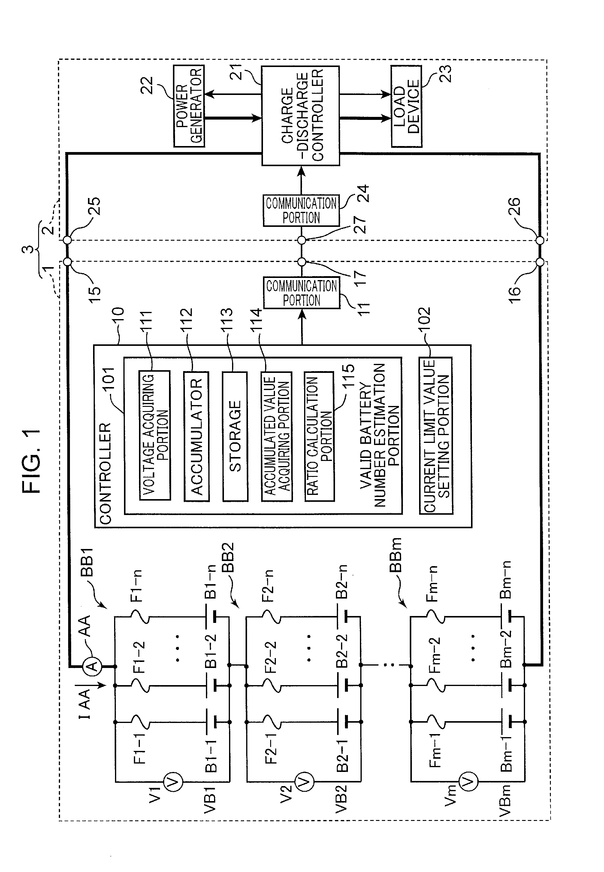 Battery power supply apparatus and battery power supply system