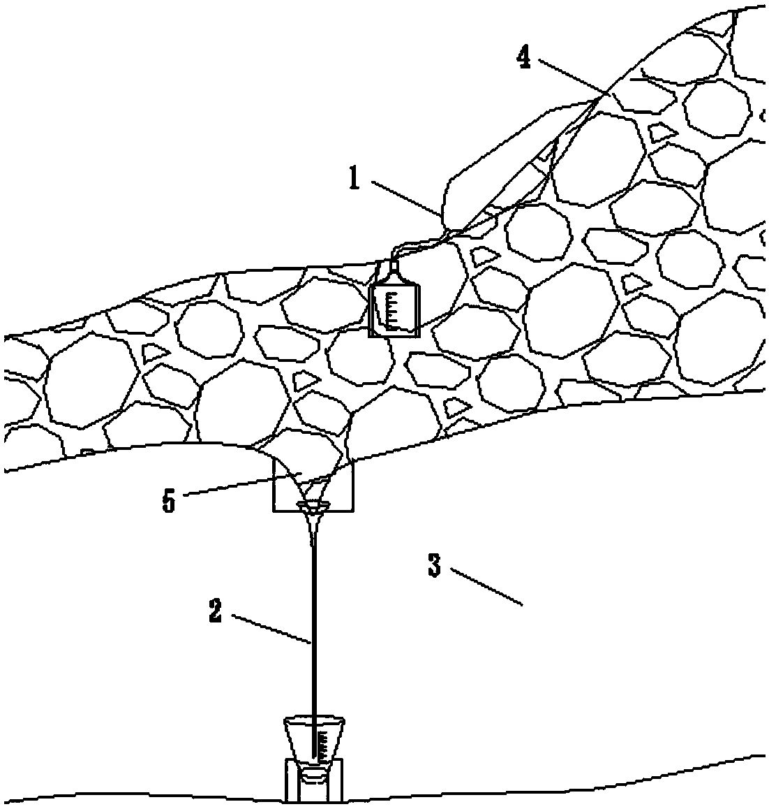 A method and device for monitoring soil and water loss in a cave system