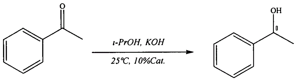 Preparation method of thermal-sensitive type catalyst used for asymmetric hydrogen transfer reaction